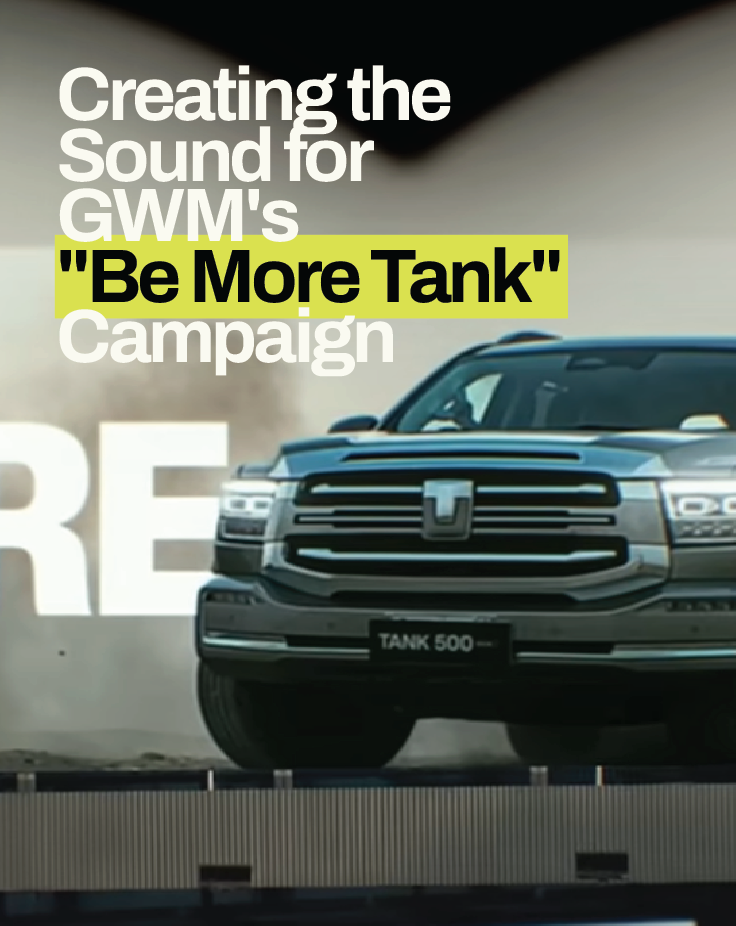 Editorial image representing original composition created for GWM Australia's "Be More Tank" advertising campaign.