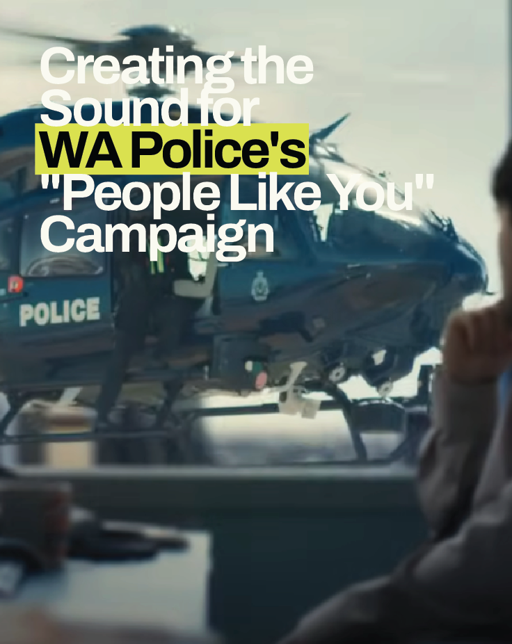 Editorial image representing original composition created for the Western Australia Police Force "People Like You" recruitment campaign.