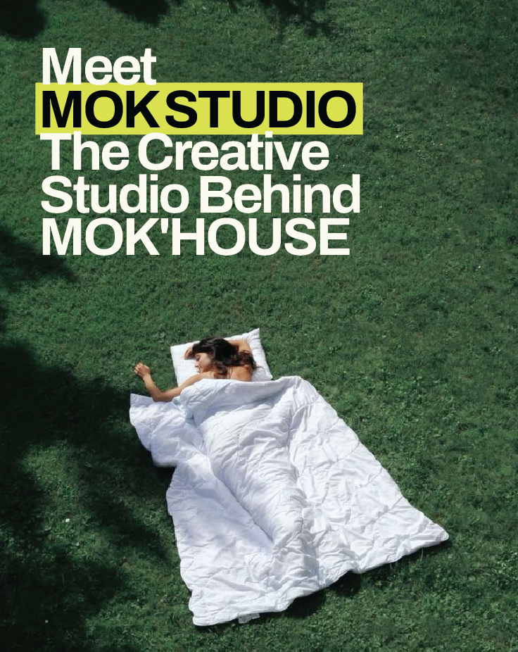 Editorial image representing MOK'STUDIO, the branding and design division behind MOK'HOUSE, symbolising creativity, thoughtful design and calm creative thinking.